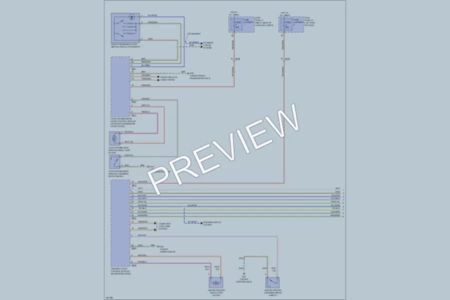 2013 Audi S7 Power Windows wiring diagram preview