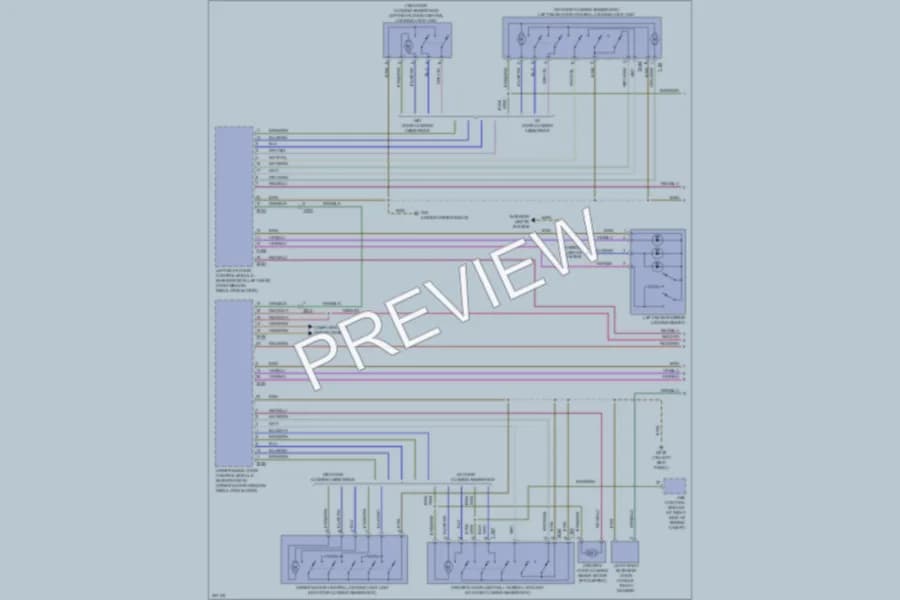 2013 Audi S8 Power Door Locks wiring diagram preview