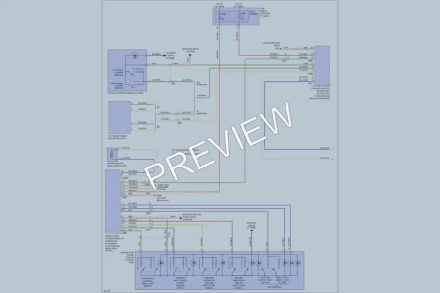 2013 Audi S8 Power Windows wiring diagram preview