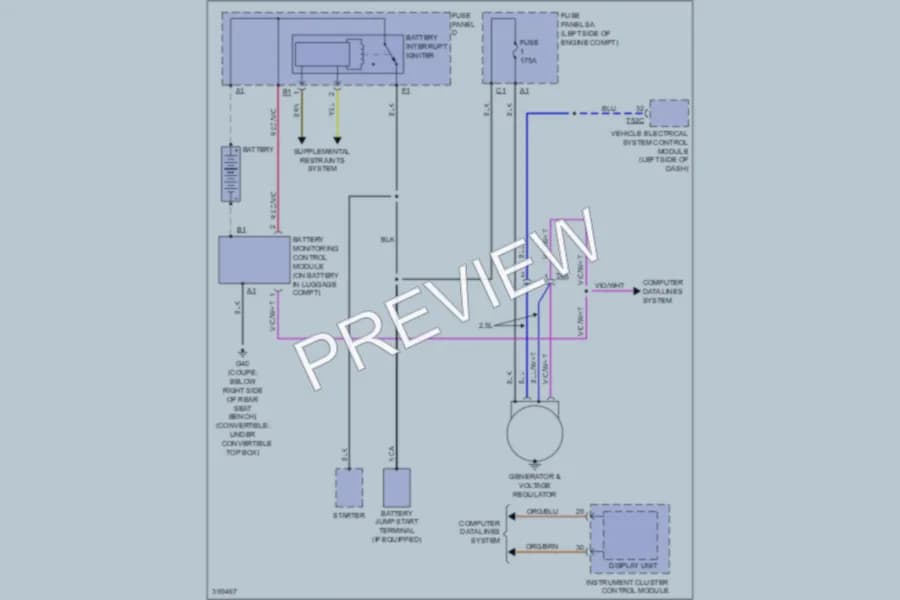 2013 Audi TT Starting Charging wiring diagram preview