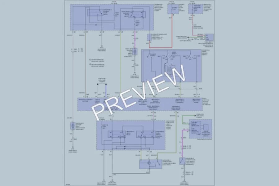 2013 Cadillac ATS Wiper Washer wiring diagram preview