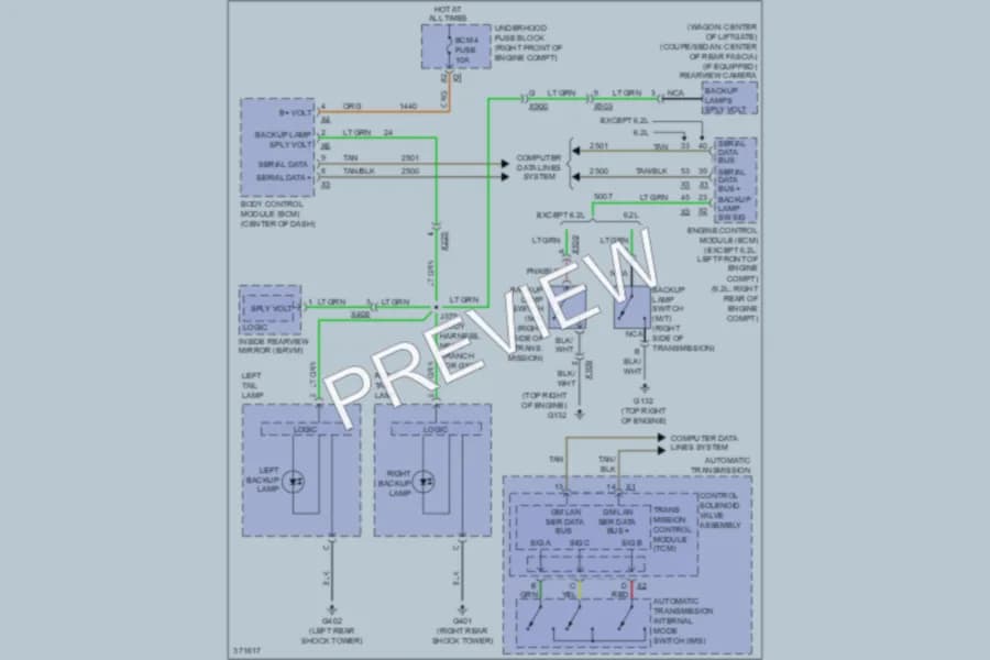 2013 Cadillac CTS Exterior Lights wiring diagram preview