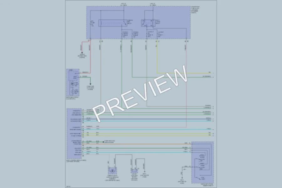 2013 Cadillac Escalade Headlights wiring diagram preview