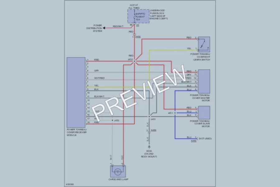 2013 Cadillac EscaladeEXT Power Top Sunroof wiring diagram preview