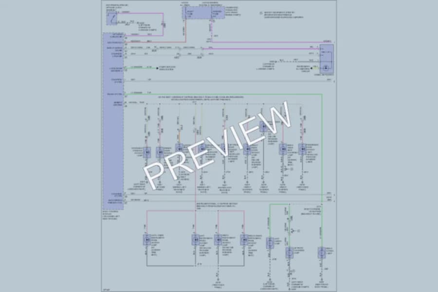 2013 Cadillac SRX Interior Lights wiring diagram preview