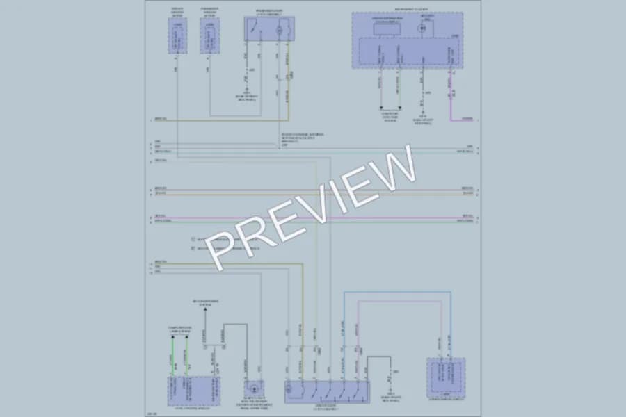 2013 Cadillac XTS Anti Theft wiring diagram preview