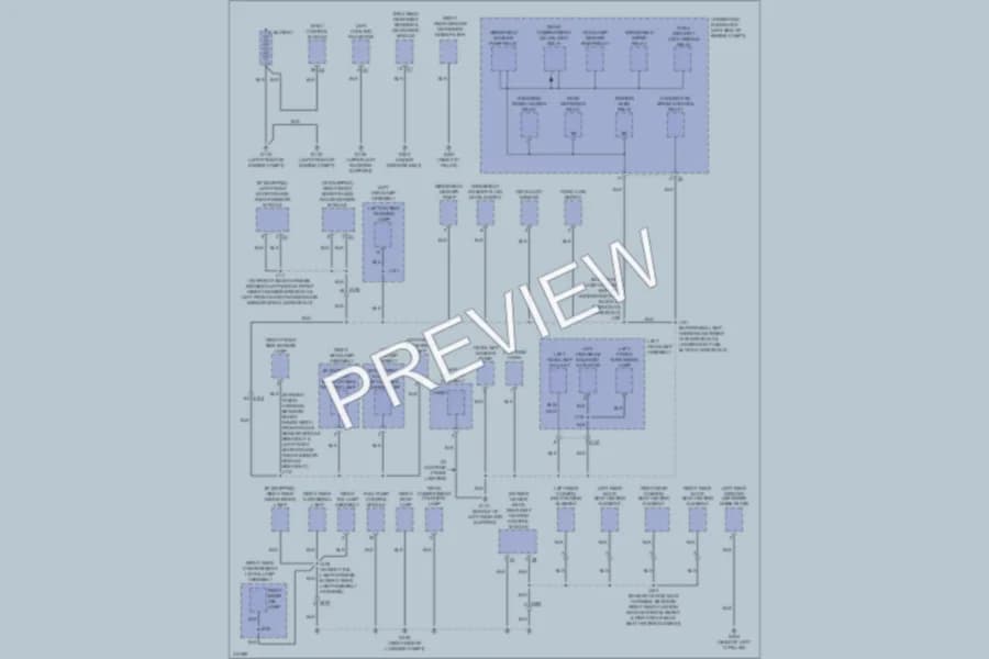 2013 Cadillac XTS Ground Distribution wiring diagram preview