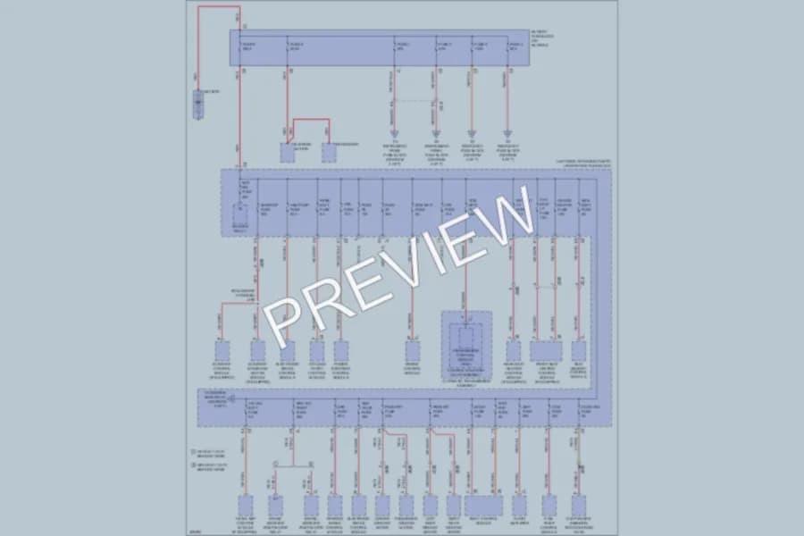 2013 Cadillac XTS Power Distribution wiring diagram preview