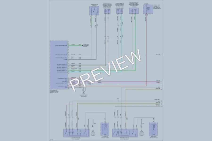 2013 Cadillac XTS Power Door Locks wiring diagram preview