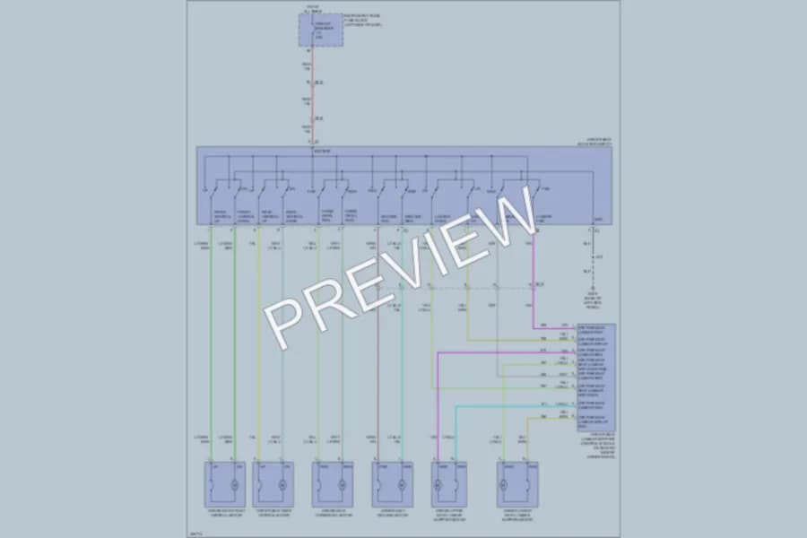 2013 Cadillac XTS Power Seats wiring diagram preview