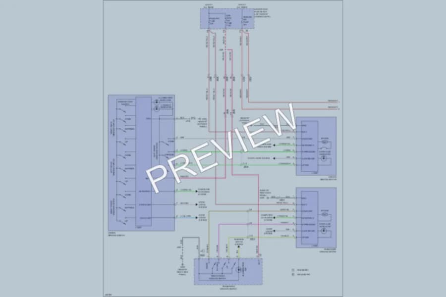 2013 Cadillac XTS Power Windows wiring diagram preview