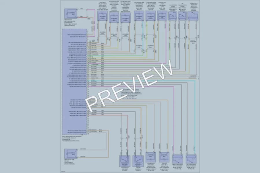 2013 Cadillac XTS Supplemental Restraints wiring diagram preview