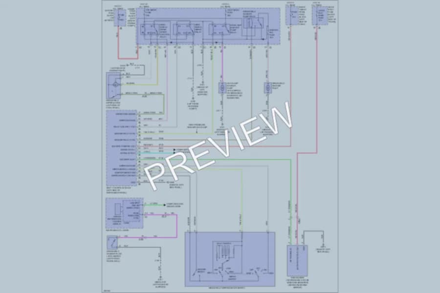 2013 Cadillac XTS Wiper Washer wiring diagram preview