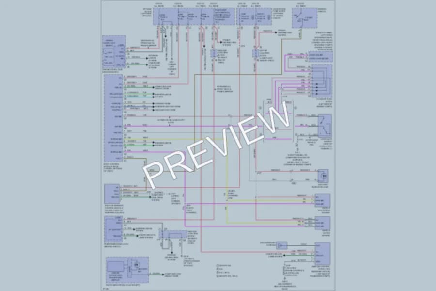 2013 Chevrolet 1500 Anti Theft wiring diagram preview with protected circuit layout