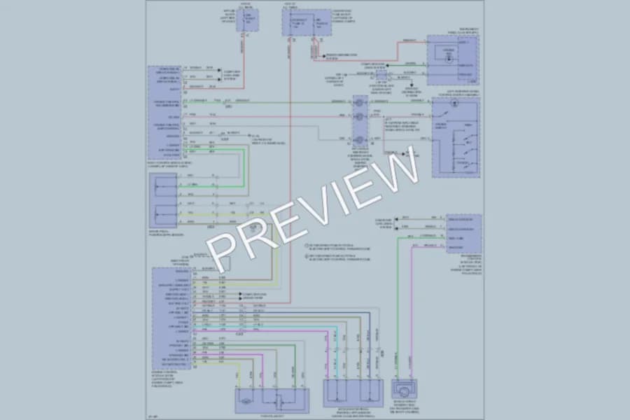 2013 Chevrolet 1500 Cruise Control wiring diagram preview with protected circuit layout