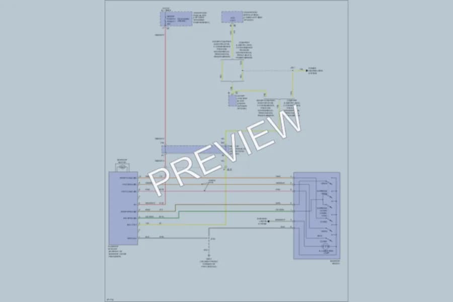 2013 Chevrolet 2500 Hd Power Top Sunroof wiring diagram preview with protected circuit layout