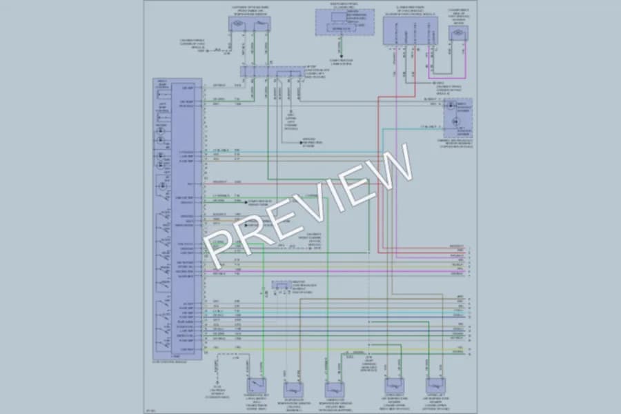 2013 Chevrolet 3500 Hd Air Conditioning wiring diagram preview with protected circuit layout