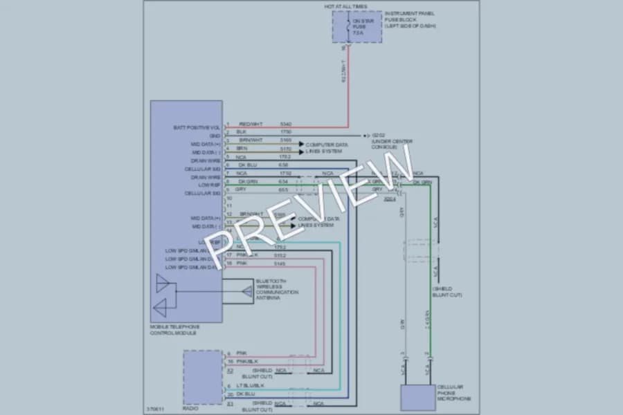 2013 Chevrolet Camaro Navigation wiring diagram preview