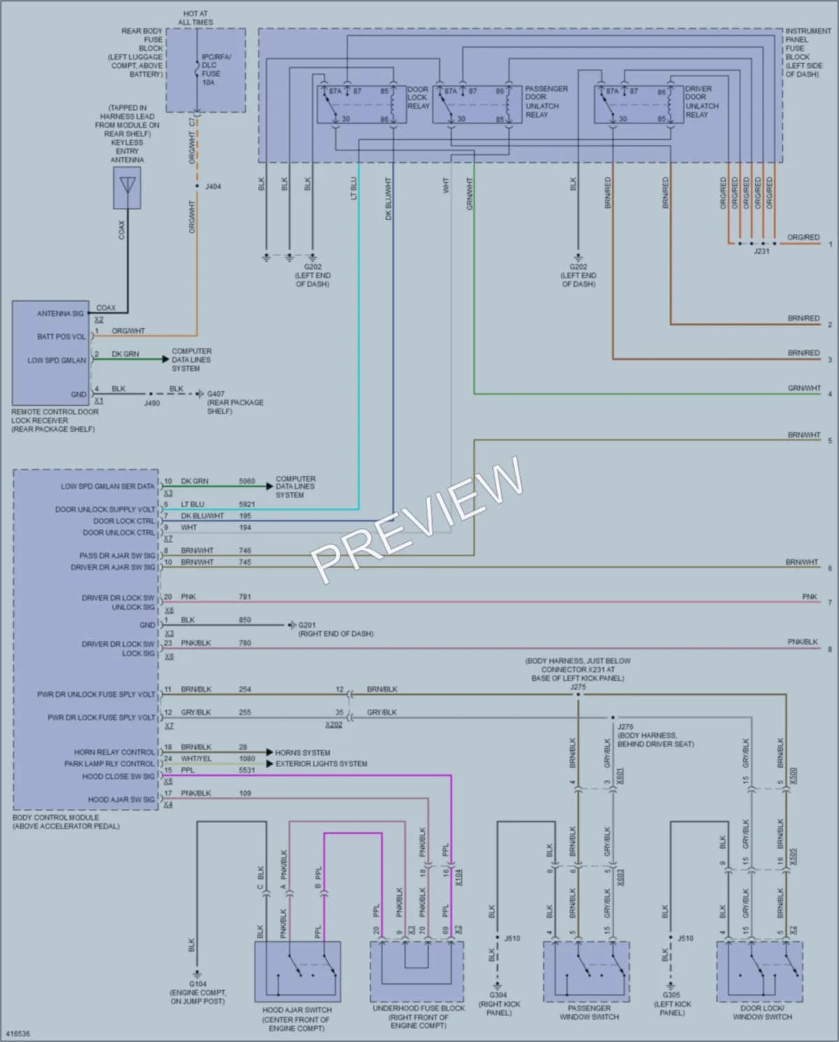 2013 Chevrolet CapricePPV Anti Theft wiring diagram preview