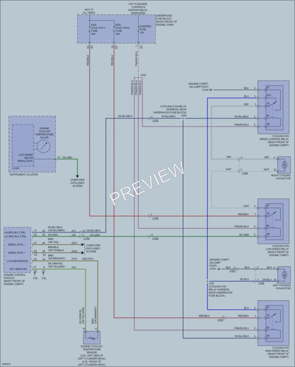 2013 Chevrolet CapricePPV Cooling Fan wiring diagram preview