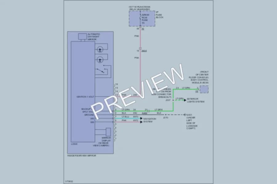 2013 Chevrolet CaptivaSport Power Mirrors wiring diagram preview