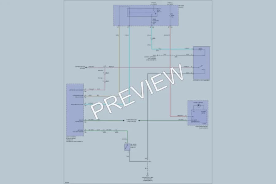 2013 Chevrolet CaptivaSport Trunk Tailgate Fuel Door wiring diagram preview
