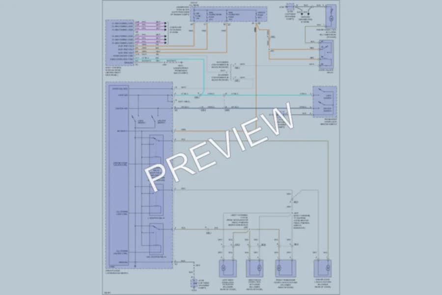 2013 Chevrolet Colorado Power Door Locks wiring diagram preview
