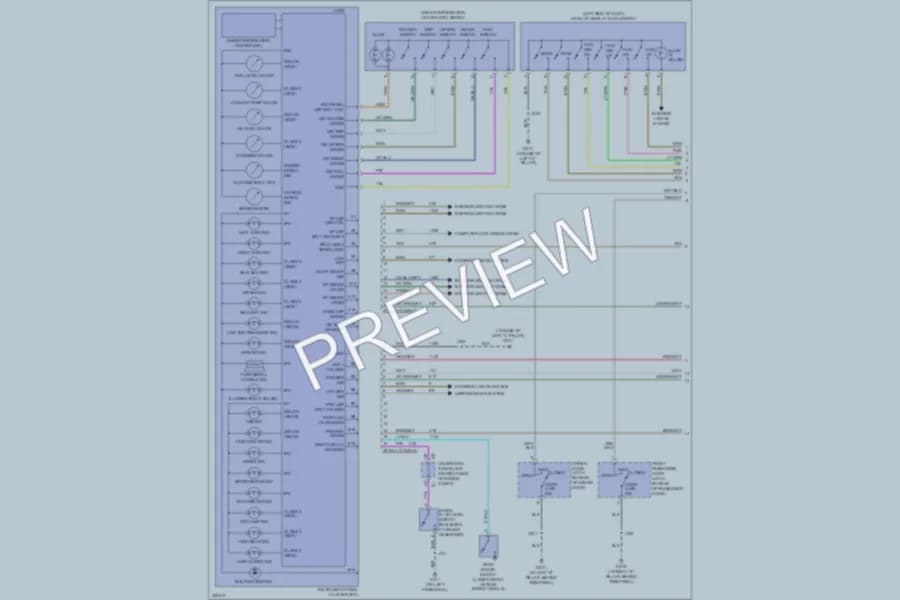 2013 Chevrolet Corvette Instrument Cluster wiring diagram preview