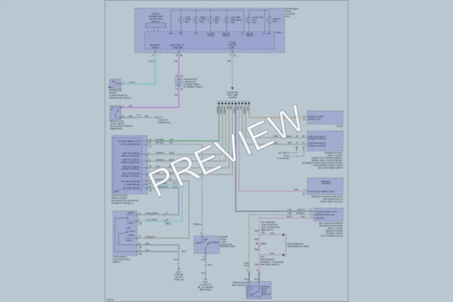 2013 Chevrolet Corvette Warning Systems wiring diagram preview