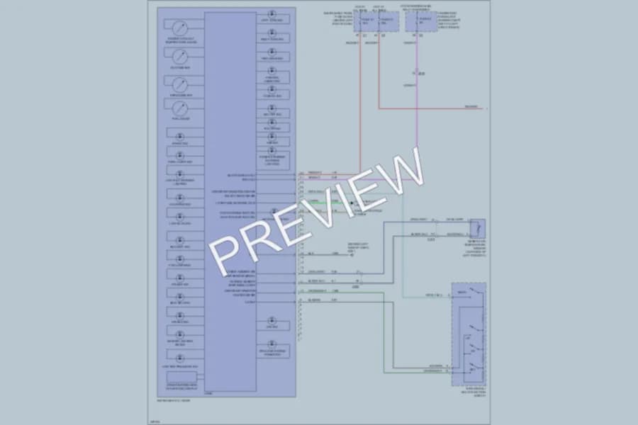 2013 Chevrolet Cruze Instrument Cluster wiring diagram preview