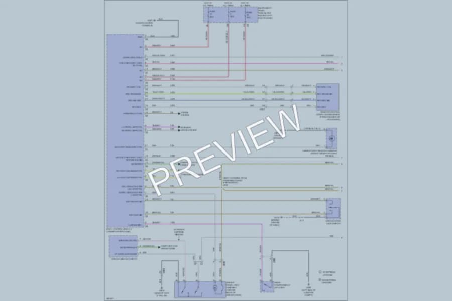 2013 Chevrolet Cruze Power Door Locks wiring diagram preview