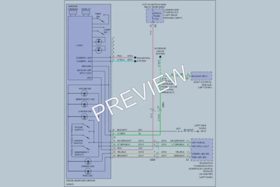 2013 Chevrolet Equinox Power Mirrors wiring diagram preview