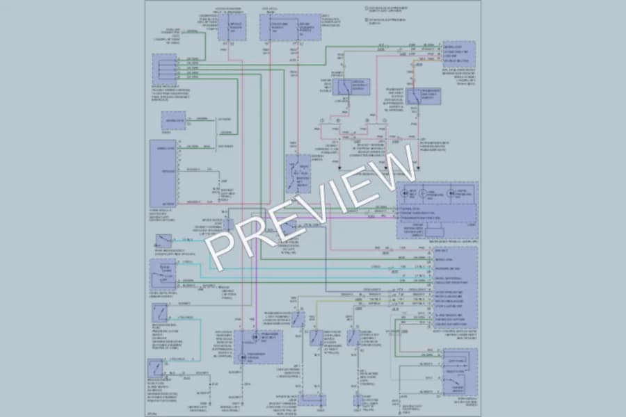 2013 Chevrolet G1500 Warning Systems wiring diagram preview with protected circuit layout