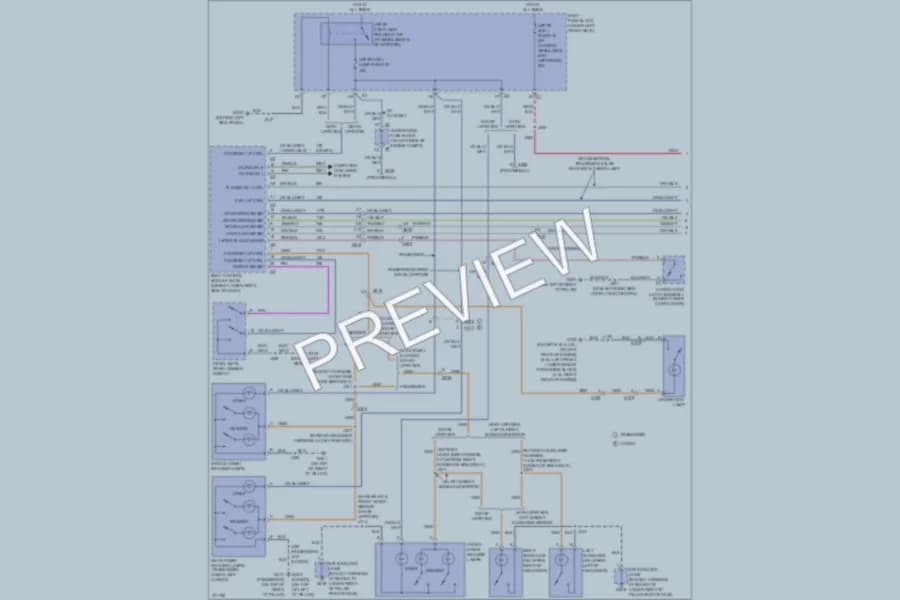 2013 Chevrolet G2500 Interior Lights wiring diagram preview with protected circuit layout