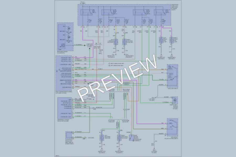 2013 Chevrolet Impala Headlights wiring diagram preview