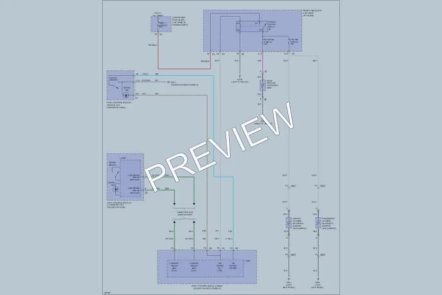 2013 Chevrolet Malibu Defoggers wiring diagram preview