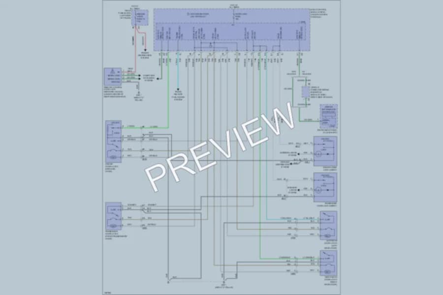 2013 Chevrolet Malibu Power Door Locks wiring diagram preview