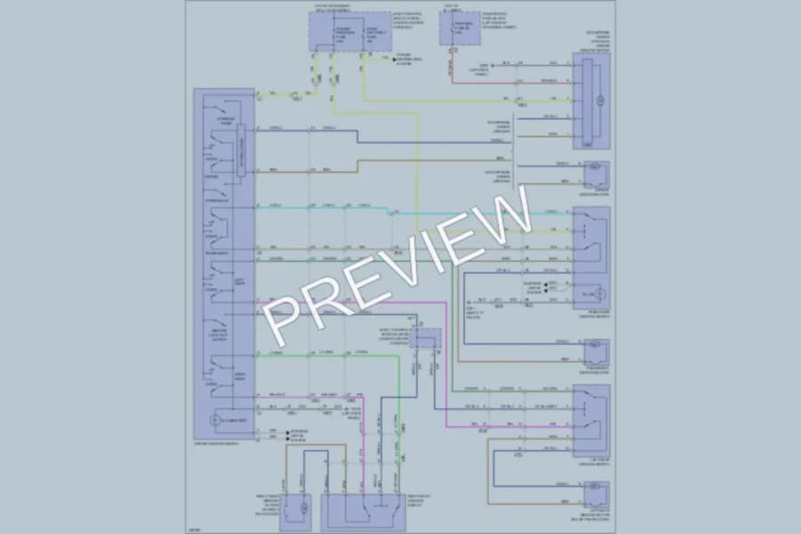 2013 Chevrolet Malibu Power Windows wiring diagram preview