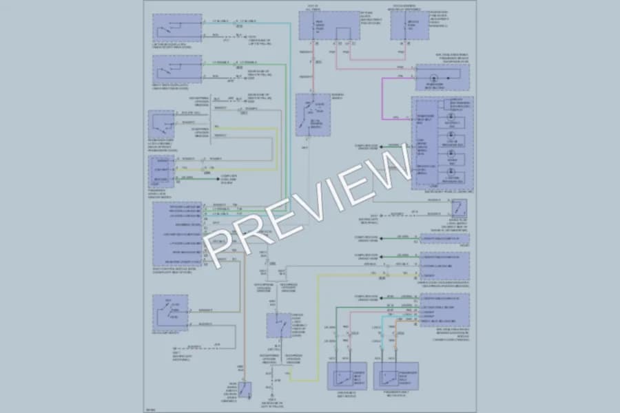 2013 Chevrolet Traverse Warning Systems wiring diagram preview
