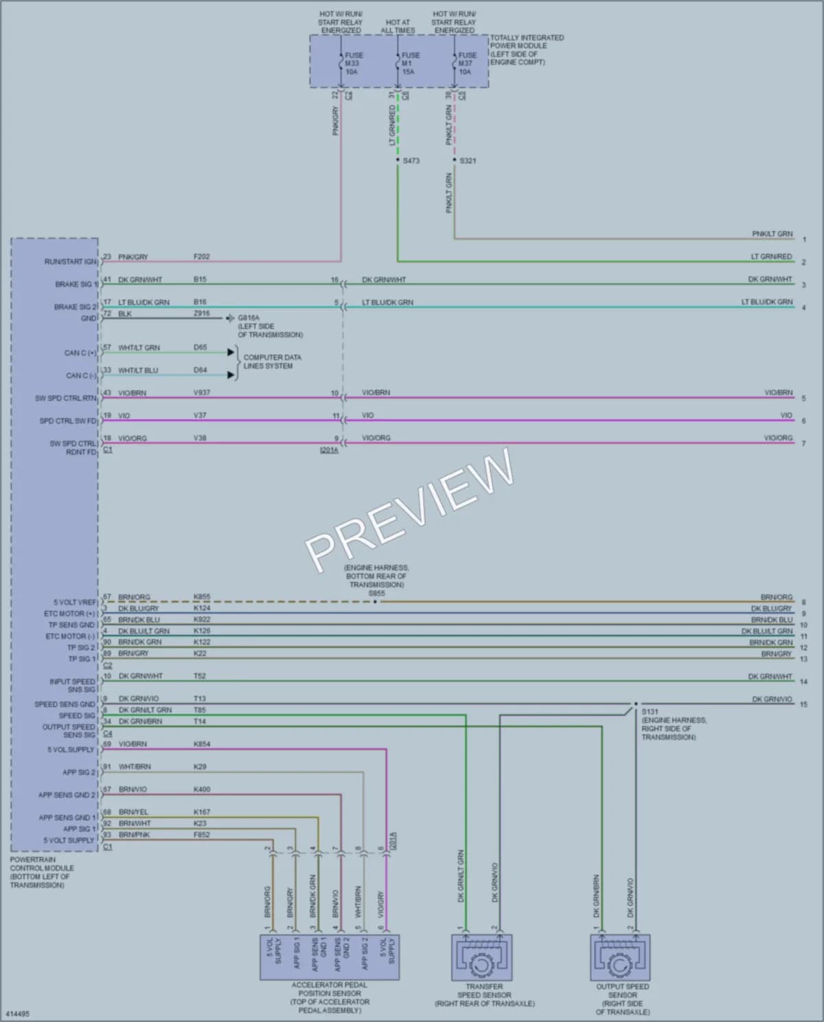 2013 Chrysler TownCountry Cruise Control wiring diagram preview