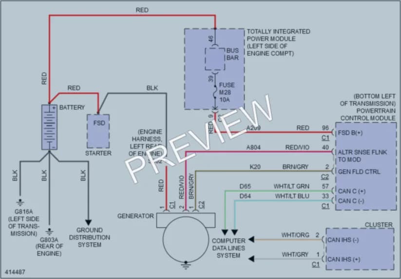 2013 Chrysler TownCountry Starting Charging wiring diagram preview