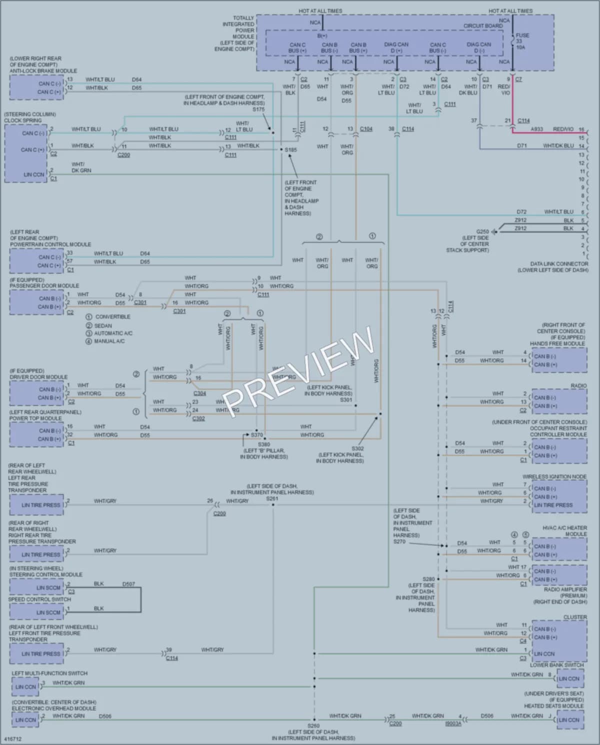2013 Dodge Avenger Computer Data Lines wiring diagram preview