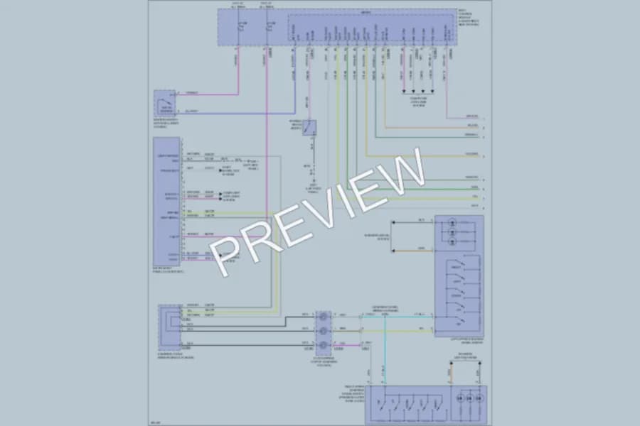 2013 Ford CMaxHybrid Instrument Cluster wiring diagram preview