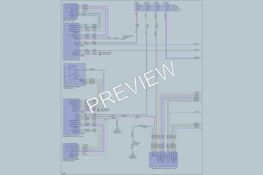 2013 Ford CMaxHybrid Power Windows wiring diagram preview