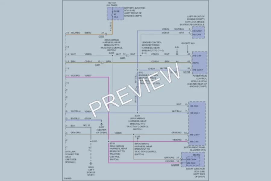 2013 Ford E350ClubWagon Computer Data Lines wiring diagram preview