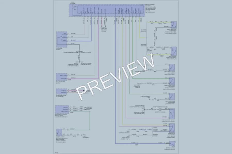 2013 Ford E350Econoline Warning Systems wiring diagram preview