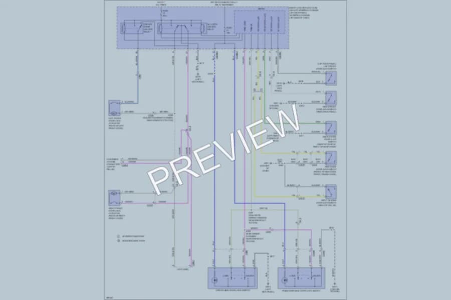 2013 Ford E450Econoline Power Door Locks wiring diagram preview