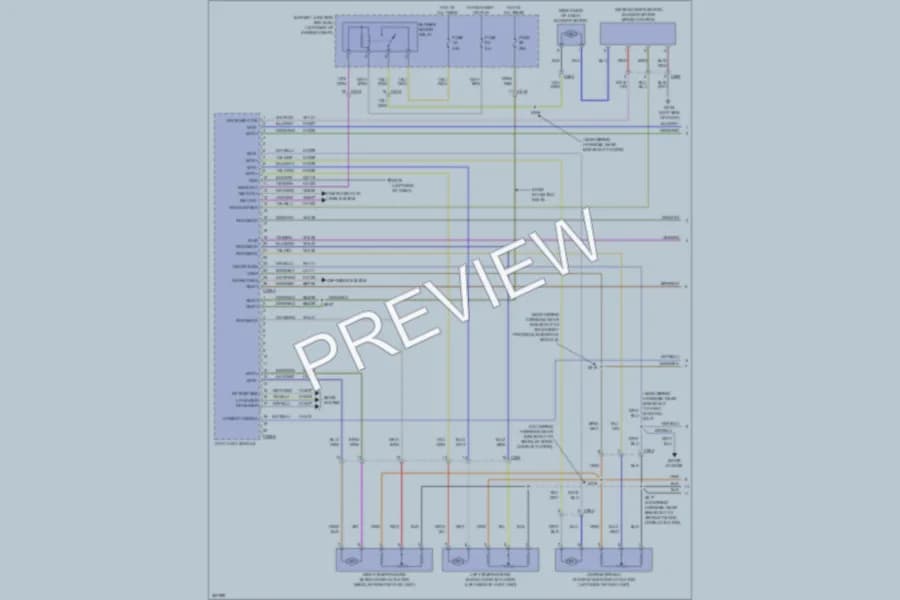 2013 Ford Edge Air Conditioning wiring diagram preview
