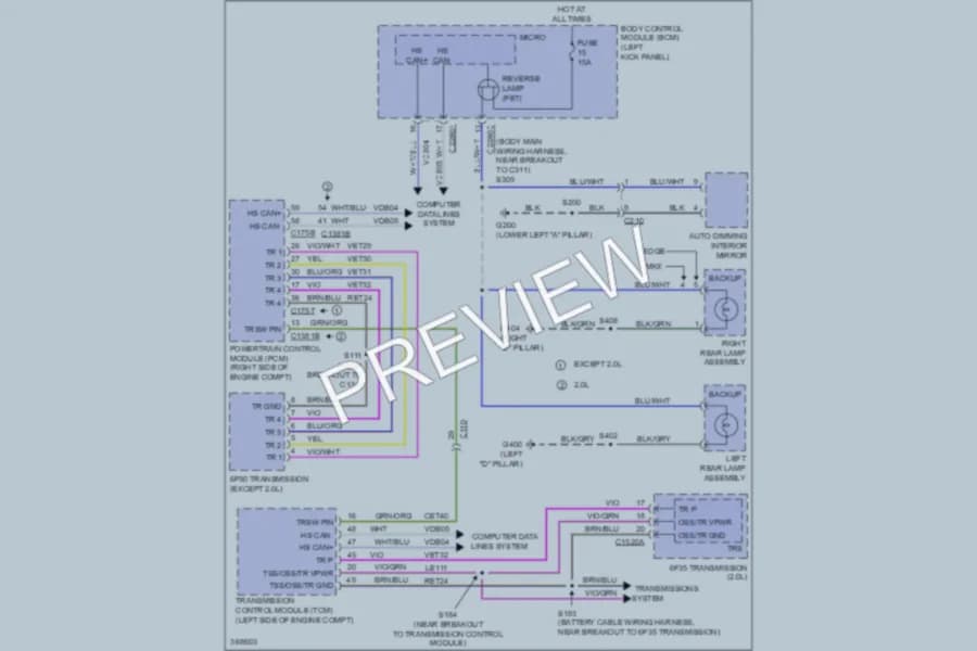 2013 Ford Edge Exterior Lights wiring diagram preview