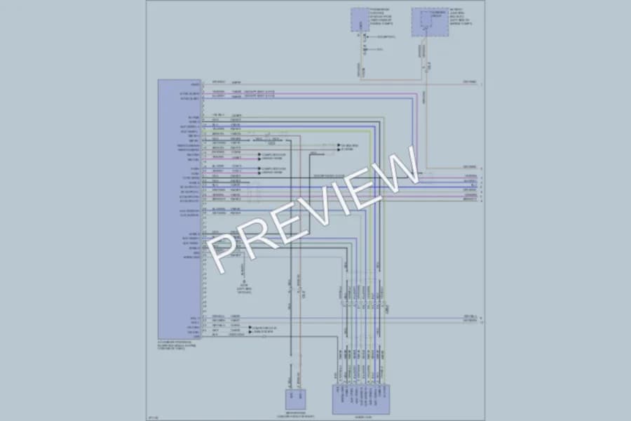 2013 Ford Edge Radio wiring diagram preview